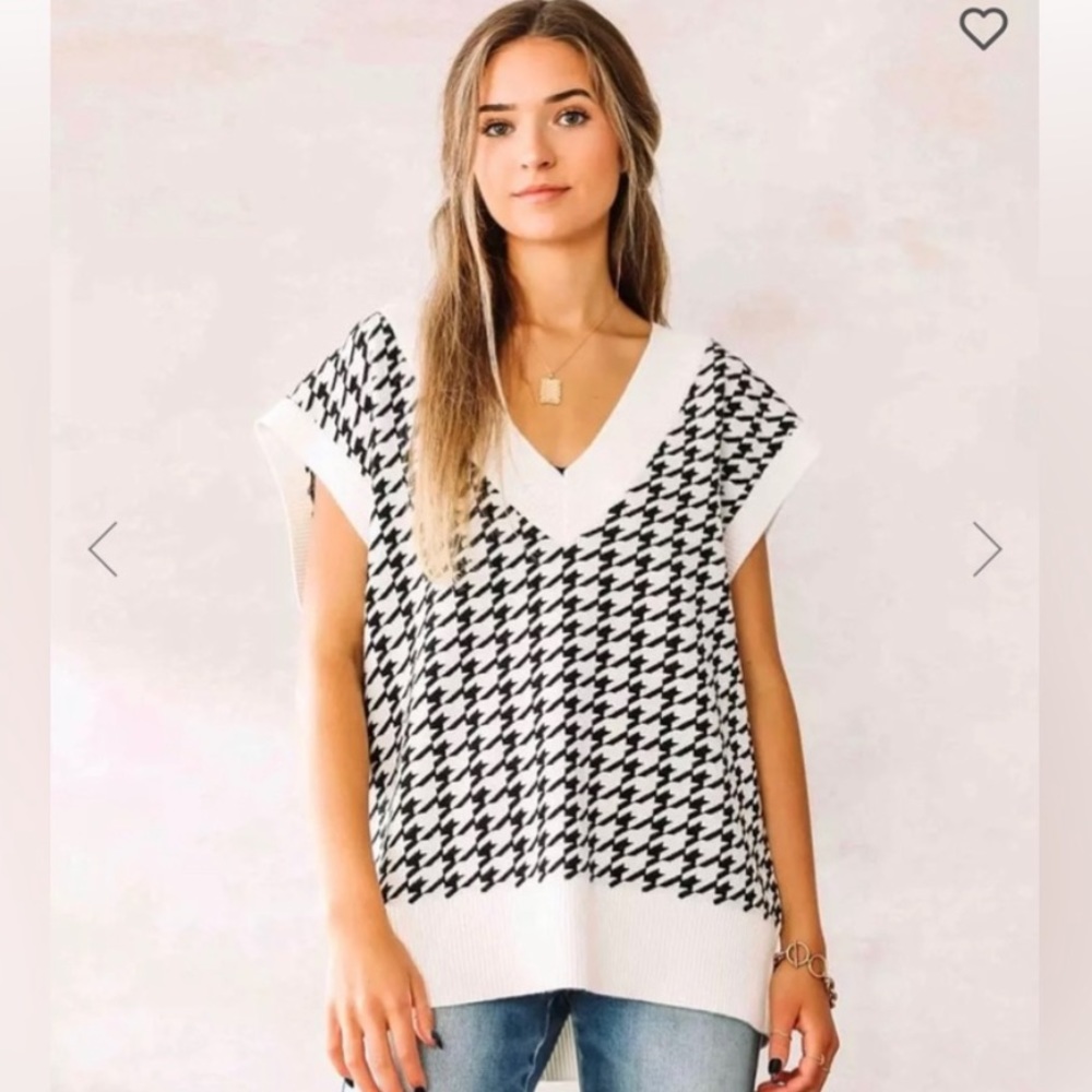 Oversized sweater vest